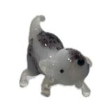 El Yapımı Mini Murano Cam Köpek Biblo A157-01