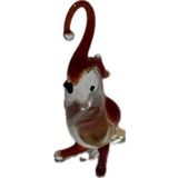 El Yapımı Mini Murano Cam Kuş Biblo A157-05