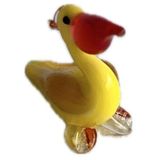 El Yapımı Mini Murano Cam Ördek Biblo A151-08