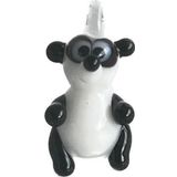 El Yapımı Mini Murano Cam Panda Biblo A104-02