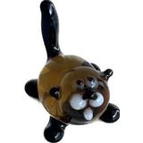 El Yapımı Mini Murano Cam Sincap Biblo A120-03