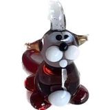 El Yapımı Mini Murano Cam Sincap Biblo A125-04