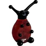 El Yapımı Mini Murano Cam Uğur Böceği Biblo A110-04