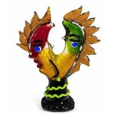 El Yapımı Murano Cam Sanat Objesi - 32,5x11x41cm