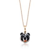 El Yapimi Murano Cami Panda Gumus Kolye