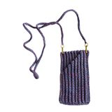 El Yapımı Örgü Askılı Telefon Çantası – Şık ve Pratik Crossbody Çanta Aksesuar (Jeans Mavi)