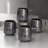 El Yapımı Porselen Kupa 200 ml, Artistik Sırlı Kahve Kupası, Mikrodalga Uyumlu Büyük Kupa Bardak, Çay ve Sıcak Çikolata İçin Moderin Mug Fincan