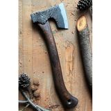 El Yapımı Sakallı Balta – ST60 Yüksek Manganlı Karbon Çelik, 950 g Balta Kafası, 45 cm Gürgen Saplı, Deri Kılıflı Kamp ve Bushcraft Baltası | Tanto Bushcraft
