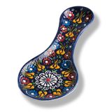 El Yapımı Seramik Kaşıklık, Ocak Üstü ve Tezgah İçin Kaşık Altlığı, 25 cm Bulaşık Makinesinde Yıkanabilir Kaşık Standı, Geleneksel Desenli Mutfak Hediyelik