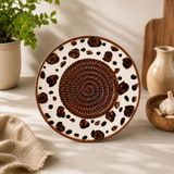 El Yapımı Seramik Sarımsak Rendesi Rende Tabağı Zencefil, Parmesan, Çikolata ve Peynir Rendesi Sarımsak Ezici Dekoratif Mutfak Tabağı Çeyizlik Eşya, COCOA LEOPARD