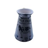 El Yapımı Seramik Sürahi - Milk Farm Temalı İçi Sırlı 2 L