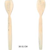 El Yapımı Şimşir Ağacı Büyük Spatula (30-31 Cm) - Ahşap