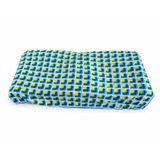 El Yapımı Tığ İşi Granny Square Battaniye (Mavi) | Renkli Motifli, El Örgüsü, Bebek ve Koltuk İçin, Vintage Tasarım, Yumuşak Dokuma