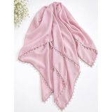 El Yapımı Tığ Oyası Çeşitli Modellerde Yazma - 01P-Pembe - 100 x 100 cm