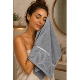 El Yüz Havlusu 50X90 Cm %100 Pamuk Kısmi Kadife Lunaria Collection 230 Gr