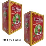 El Zeyna Siyah Seylan Çayı Barut Çay Black Ceylon Tea 900 gr x2 Adet - 1,8 kg