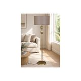 Ela Eskitme Metal Ayaklı Lambader, Açık Ton