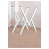 ELA FURNITURE V Metal ayak - Yemek masası - Mutfak masası - Masa ayağı - 2 Adet 73cm Beyaz renk