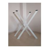 ELA FURNITURE X Metal Ayak - Masa Ayağı - Yemek Masası - 2 Adet Ayak 72cm Beyaz Renk