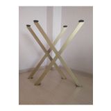 ELA FURNITURE X Metal Ayak - Masa Ayağı - Yemek Masası - 2 Adet Ayak 72cm Gold Renk