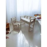 Ela Wood Working Bebek/ çocuk Aktivite Masası ve Sandalyesi - Naturel Ahşap