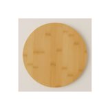 ela777 Döner Stantlı Pizza, Pasta, Kek Bambu Sunum Tabağı Tahtası, Bambu Döner Stantlı Organizer 35 Cm 777