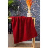 Elaganya Kırmızı Spor Havlusu Leke Tutmayan Kuaför Berber Havlu 50x90 Cm