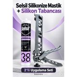 elaletionline Selsil Beyaz Mastik + Silikon Tabancası Seti