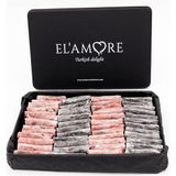 Elamore Karadutlu Ve Narlı Antep Fıstıklı Parmak Lokum - Büyük Metal Kutu, 900 Gr