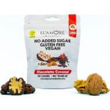 Elamore Şeker Ilavesiz, Glütensiz, Vegan Cevizli Bitter Çikolata - Doypack, 50 gr