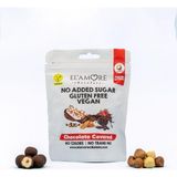 Elamore Şeker Ilavesiz, Glütensiz, Vegan Fındıklı Bitter Çikolata - Doypack, 50 gr