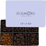 Elamore Şeker Ilavesiz, Glütensiz, Vegan Mix Bitter Çikolata - Mega Metal Kutu, 800 gr