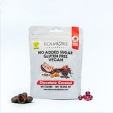 Elamore Şeker Ilavesiz, Glütensiz, Vegan Yer Fıstıklı Bitter Çikolata - Doypack, 50 gr