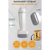 ELAMOUR 120 Titanyum İğneli Ayarlanabilir İğne Ölçülü (0.25-2.0mm) Dermastamp - Serum Seti Hediyeli -