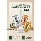 ELAMOUR 140 Titanyum İğneli Ayarlanabilir İğne Ölçülü (0.25-3.0mm) Dermastamp