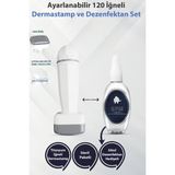 Elamour - Dezenfektan Hediyeli - 120 Titanyum Iğneli Ayarlanabilir Iğne Ölçülü(0.25-2.0mm) - Dermastamp