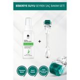 Elamour - Orijinal Titanyum Iğneli - 0,5mm 540 Iğneli Dermaroller - Biberiye Suyu Seti Dökülme Karşıtı 100ML