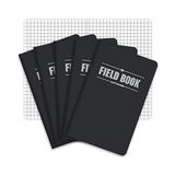 Elan Publishing Alan Defteri/cep Günlüğü - 8,9 x 14 cm - Siyah - Grafik Not Defteri - 5'li Paket - -- - Option-1