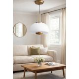 Elara Eskitme Cam Sarkıt Avize Modern Tasarım Opal Cam Salon Hol Avizesi - 1 - Eskitme - Gold