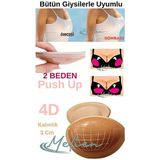 Elarque Göğüs Pedi ve Koruyucu Iki Beden Büyüten Dolgulu Push Up Yapışkan Sütyen Seti