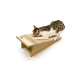 Elarque Kedi Tırmalaması Doğal Ahşap Kedi Tırmalama Tahtası, Ipsiz ve 1. Kalite Ağaçtan