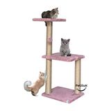 Elarque Kedi Tırmalaması Kumaş Kaplı Jüt Ipli Kedi Tırmalama Oyun Alanı