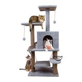 Elarque Kedi Tırmalaması Salıncaklı Yuvalı Jüt Ipli Welsoft Kedi Evi ve Oyun Platformu