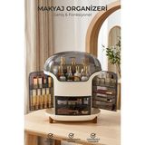 Elarque Makyaj & Takı Organizeri Geniş Çekmeceli Makyaj Organizeri, Büyük ve Fonksiyonel Saklama Alanı