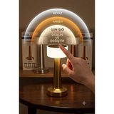 Elarque Masa ve Gece Lambası Kablosuz ve Dokunmatik LED Masa Lambası, Kitap Okuma ve Çalışma Işığı