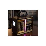 Elarque Nostaljik Radyo El Fenerli Solar Radyo, Am/fm/sw Bantları ve Usb/tf Müzik Desteği ile Prati