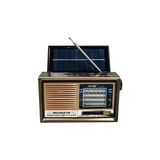 Elarque Nostaljik Radyo Güneş Enerjili , Usb, Sd Kart ve LED Fenerli Tasarım