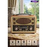 Elarque Nostaljik Radyo Tarih Kokusu Taşıyan Şarjlı Radyo ve Mp3 Çalar, USB ve Fm Özellikleriyle