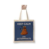 Elarque Omuz Çantası Keep Calm Doktor Who Temalı Uzun Saplı Bez Çanta, Pratik ve Şık