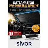 Elarque Oto Güneşlik Perde Katlanabilir Tesla Model 3 Güneşlik Şemsiye Koruma Perdesi, Numaratör Hediy